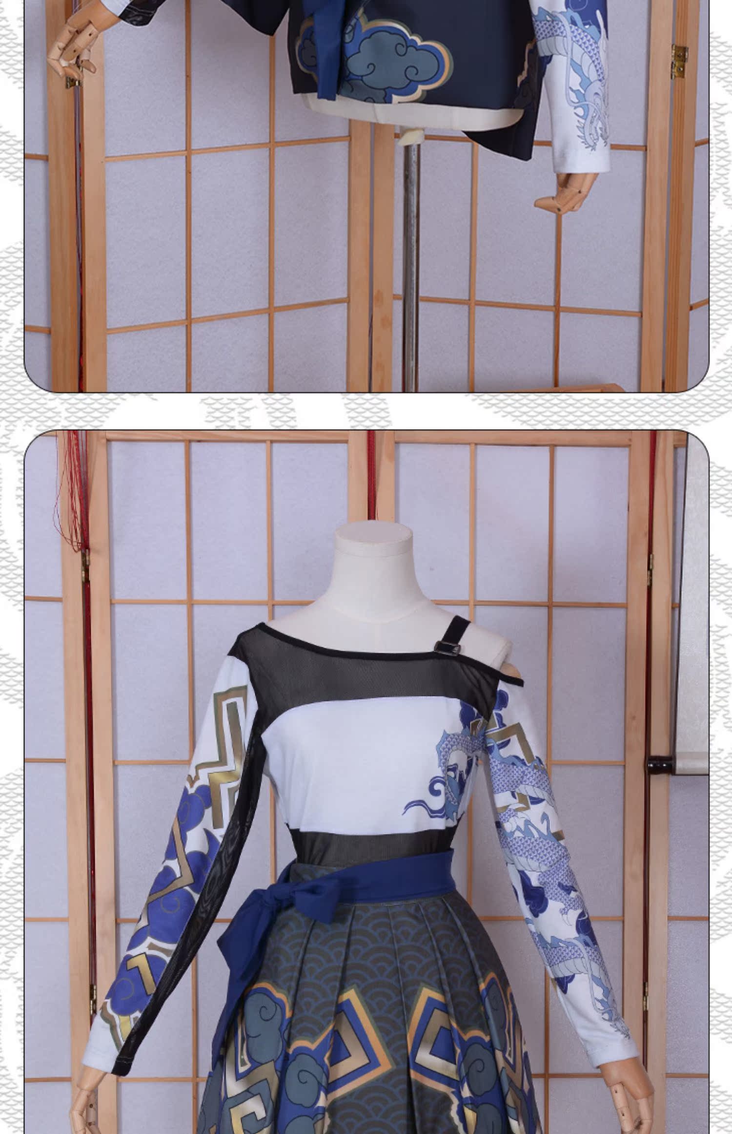 Ba điểm clothing Trang phục COS Shimada che giấu một nửa xung quanh váy áo thun nữ hàng ngày trang phục cosplay nữ cosplay pokemon