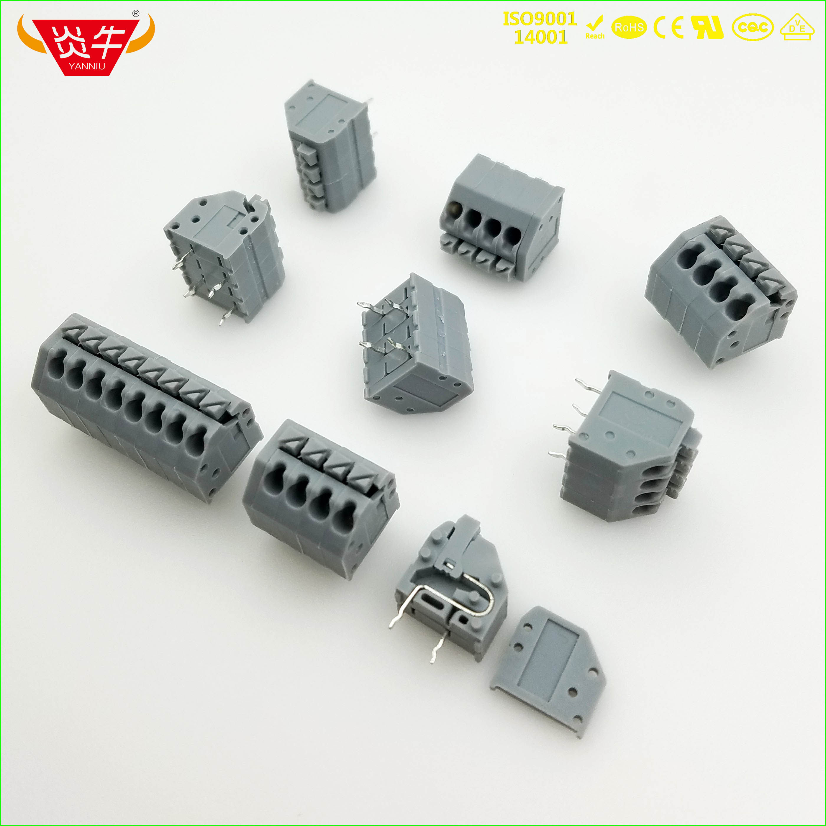 Spring-type PCB terminal DG250 KF250 3 5mm PTSA1 5 connector connector Phoenix