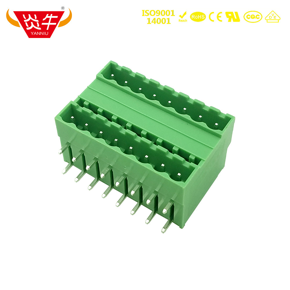 5 08mm Double Layer Pluggable PCB Phoenix Terminal Block 2EHDBR KF2EDGRH MDSTB25 G1