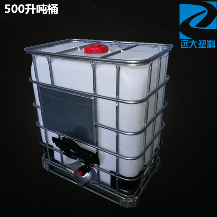 500 Liter Half Ton Barrel 1 ton Chemicals Set Diesel Barrel Plastic Iron Frame Pile High Machine New Thickened IBC Square Bucket