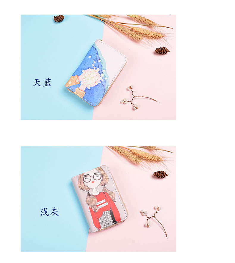 Đa chức năng dây kéo túi chìa khóa túi phim hoạt hình của phụ nữ túi sinh viên dễ thương đồng xu ví thẻ gói dung lượng lớn lái xe giấy phép túi khóa túi xách