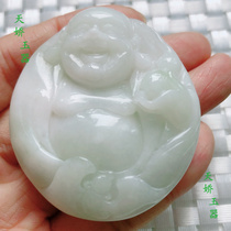 Tianjiao Natural Yu Ice Perfect Miller Buddha Hu Lifting White Pending Ice White Jade Hanging