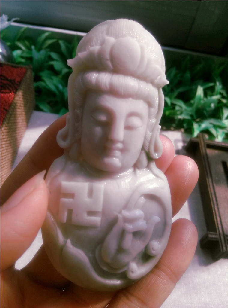 Nanyang Unique Mountain Jade jade Guanyin Pendant Pendant Pendants Men's Natural Men's Neck Accessories Jade Pei Appraisal Jewels And Fields