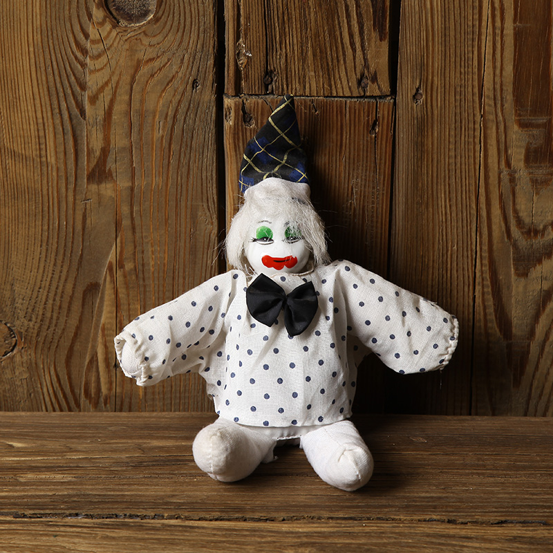 (Atlantic antique old goods) vintage Germany naughty back clown toy retro decoration collection