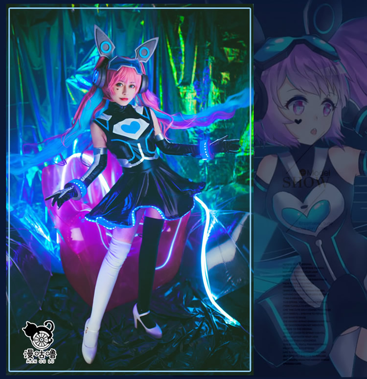 Angela tâm trí cô gái hacker hacker quần áo vua vinh quang COS tóc giả cosplay thuốc trừ sâu Angela cosplay zenitsu