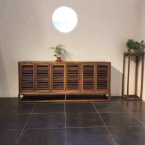 New Chinese Cabinet Black Walnut Message Cabinet Old Elm Meal Cabinet Furniture