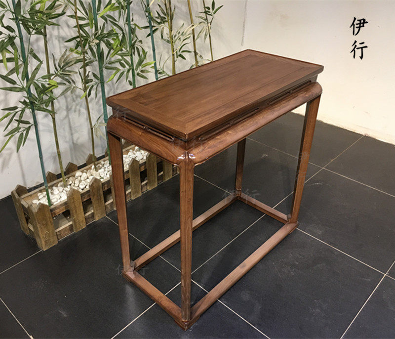 New Chinese black walnut case several logs solid wooden shut table furniture old elm strip scenario for tables of antique tables