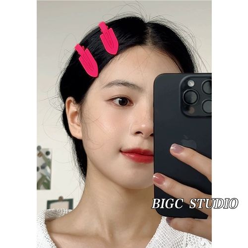 Заколка для волос для влюбленных, лопата, матовые шпильки для волос, челка, аксессуар для волос