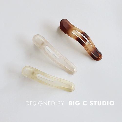 Прозрачная матовая заколка для волос, шпильки для волос, хвостик, простой и элегантный дизайн, французский стиль