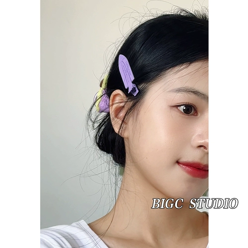 Заколка для волос для влюбленных, лопата, матовые шпильки для волос, челка, аксессуар для волос