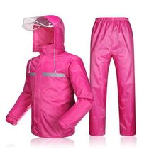 Rainproof raincoat wear-resistant rain pants two-piece set big boy sanitation ultra-light Boy split little girl farming