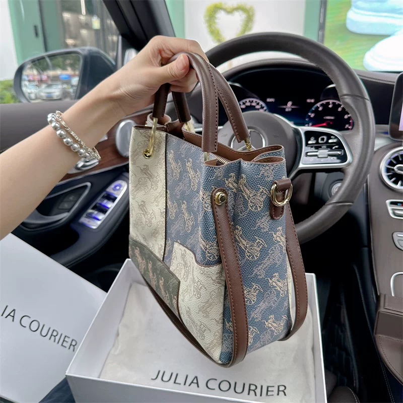 Сумка через плечо JULIA COURIER Retro, вместительная односторонняя сумка
