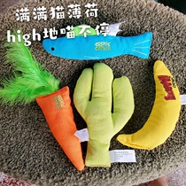 One hundred pets simulated carrot feather cat toy catnip cactus sea fish toy