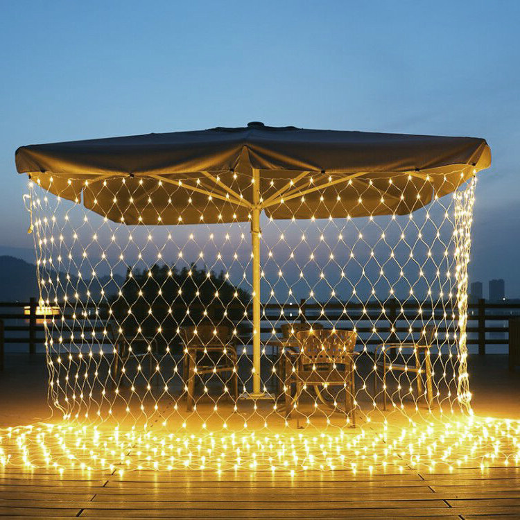 New Year's Christmas Decorative Lights LED Netlights Lantern Carnivals Lantern Lights Strings Full of Star lamps Fishernet Light Bushes Decorative Lights