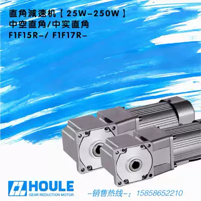 HOULE right angle reducer hollow solid corner motor AC speed control gear reducer 25W-300W
