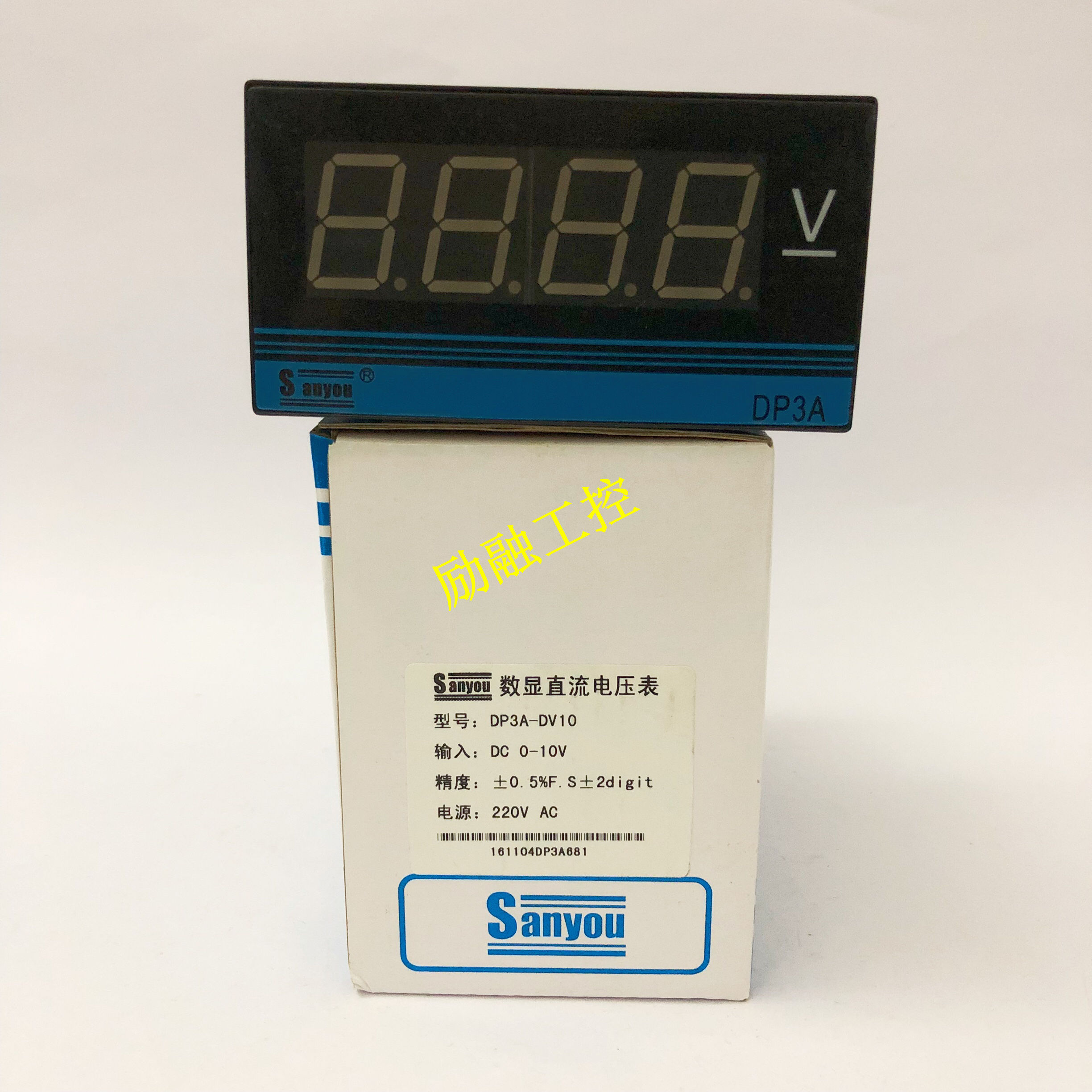 Sanyou DP3A-DV10 Digital Display DC Voltmeter DP3A-DV10 Sanyou Instrument DP3A