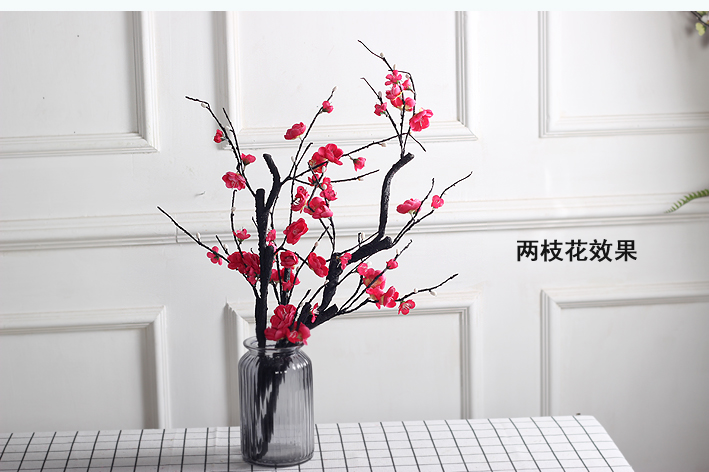 Cành dài cành mận khô hoa giả hoa nụ hoa phòng khách sàn hoa mận đào hoa cao cành khô trang trí hoa cưới - Hoa nhân tạo / Cây / Trái cây hoa lan hồ điệp giả