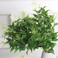 Симуляция золотистого и серебряного цветочного листья домашнее украшение свадебное вставление цветочной дороги Экспресс Ye Sen в стиле свадебного растения псевдо -листья