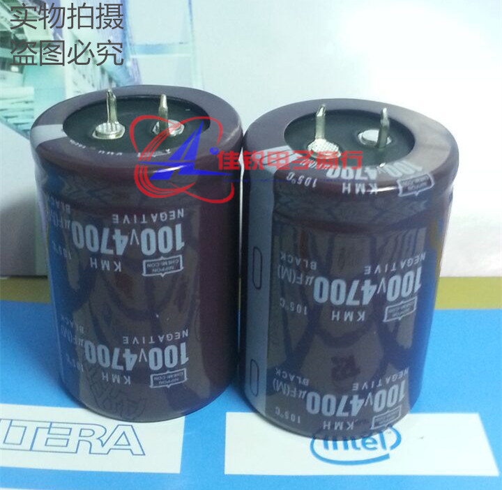 Brand new original 100V4700UF hard foot black diamond electrolytic capacitor imports a lot of spot