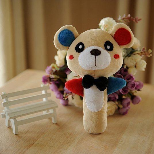 Handmade toys pregnant milk bubble machine time to make baby bear ringing baby fabric diy toy material package