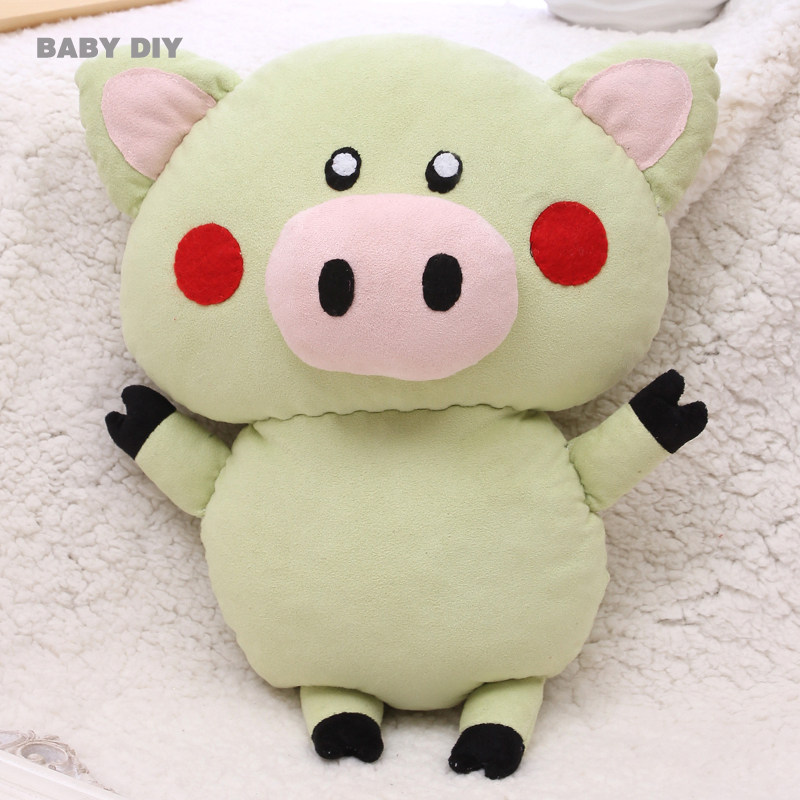 Hand sewing embroidery gift fabric piggy plush doll puppet adult handmade doll DIY material package