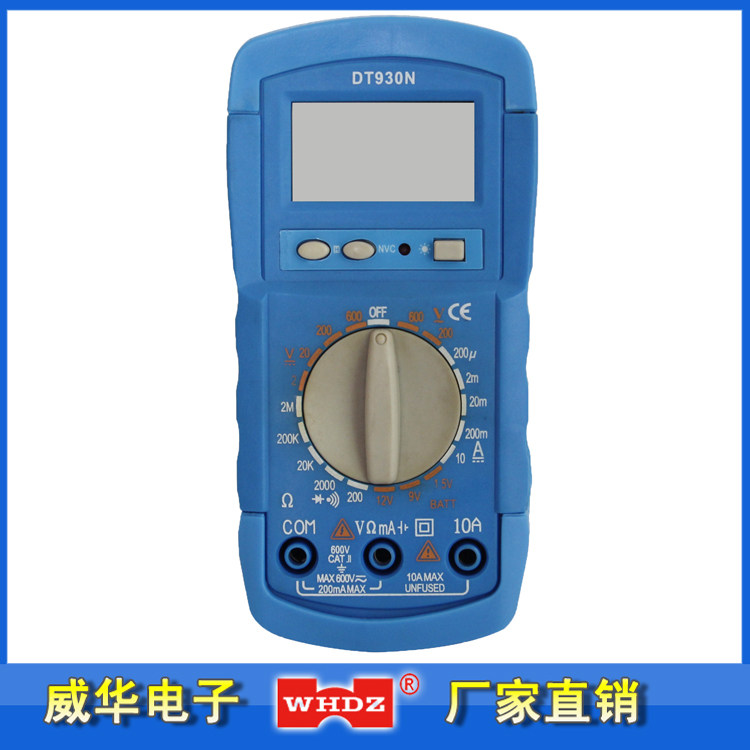 Automatic measuring range digital Wanuses electric meter DT930L backlight gift jacket Zhangzhou Weihua electronics manufacturer direct sales