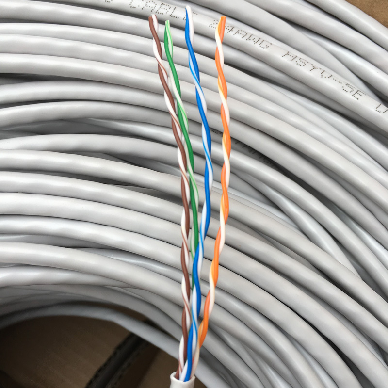 Category 5E Network Cable, 8-Core, 0.5mm Oxygen-Free Copper, Hsyv-5E Cat5E, Pure Copper Network Cable, Poe Power Supply