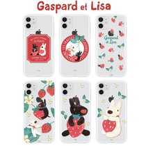 Lisa Kaspo applies cartoon apple iPhone13promax anti-fall protection ultra-thin transparent 12 phone shell