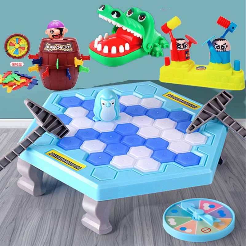 Shake-in-the-style Penguin Breaking Ice Toy Puzzle Knockout of Ice Blocks Intellectual Building Blocks Children's Brain Tabletop Parenting Game Man