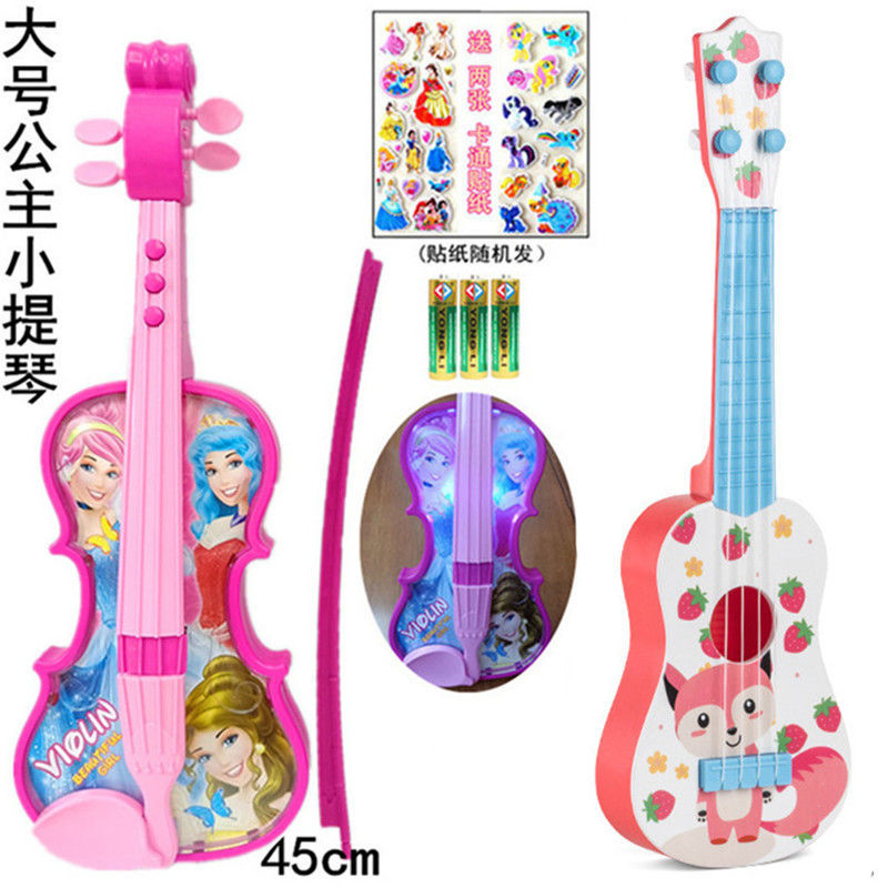 Large Princess Violin Beginner Girl Children's Toy Simulation Playable Electronic Music Toy Piano Instrument