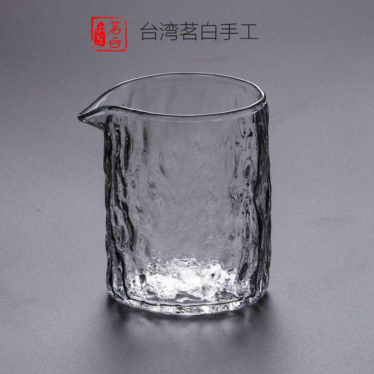Taiwan Mingbai handmade fair cup glass tea dispenser green tea cup water cup straight cup large cup kung fu tea set accessories