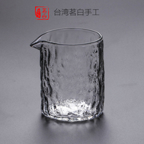 Taiwan Mingbai handmade public Cup glass tea divider green tea cup straight Cup large Cup kung fu tea set accessories