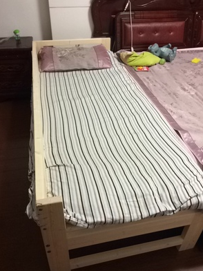 Miễn phí trẻ em vận chuyển guardrail giường mở rộng giường đôi giường phụ kéo dài cho trẻ em khâu giường ngủ giường có thể được tùy chỉnh để chiến đấu - Giường giường ngủ gỗ sồi