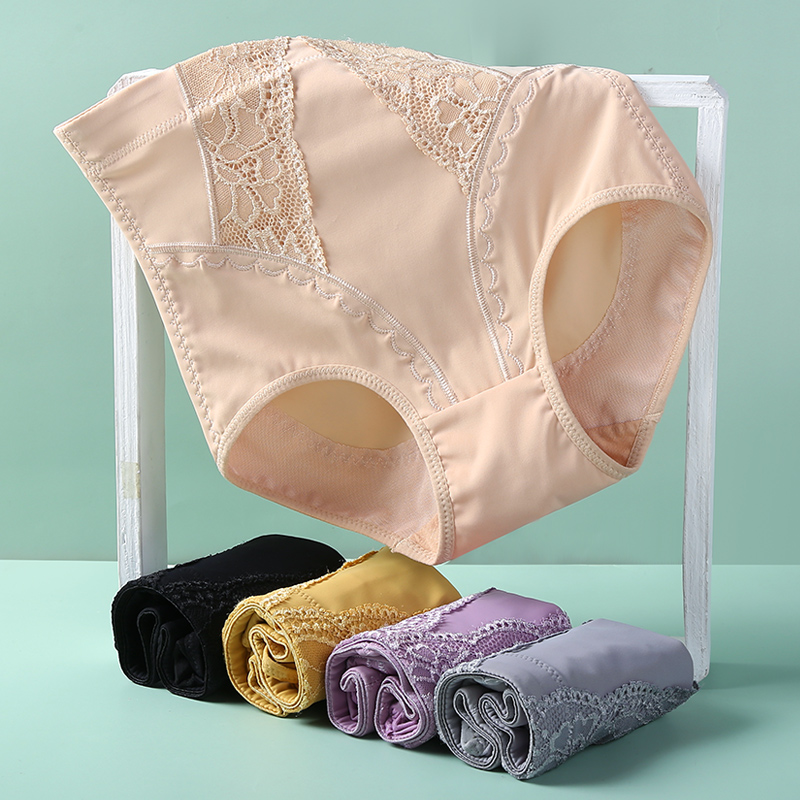 Medium and high waist postpartum abdominal panties female corset repair crotch artifact small belly shaping buttocks ice silk thin