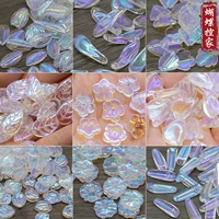 Призрачные чешские глазированные лепестки, покрытые youlan color chery peony Letals Diy, древний стиль шпилька