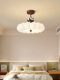 Medieval Style Boys' and Girls' Children's Room Bedroom Lamp French Cream Style Eye-Protecting Cartoon Red Panda Room Ceiling Lamp