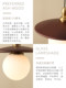 Restaurant Solid Wood Art Lighting Chinese Retro Wabi-Sabi Style Guesthouse Tea Room Bar Table Lamp Bedside Bedroom Nordic Small Pendant Lamp