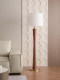 Floor Lamp, Living Room, Standing Lamp Next to the Sofa, Nordic Leather Minimalist Bedroom Bedside Lamp, Reading Lamp, Floor Table Lamp