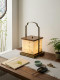 Song-Style Aesthetic Table Lamp for Living Room, Bedroom, Bedside Decoration, Portable Rechargeable Lamp for Study Room, Tea Room, Zen-Inspired Elegant Atmosphere Lamp