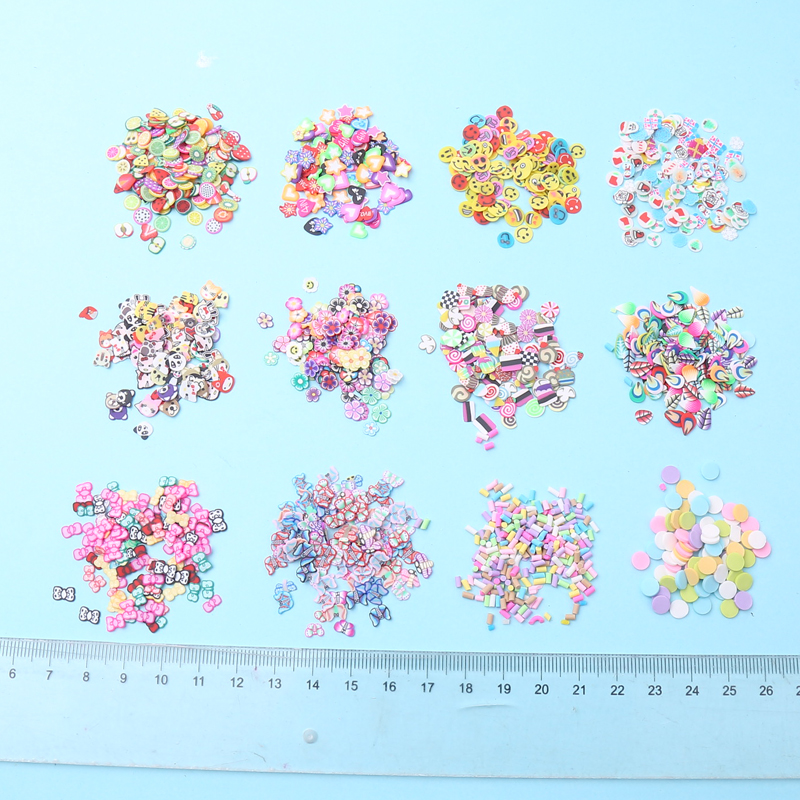 Cream Gum Diy Cell Phone Protection Shell 2g-10g Color Mixed Loading Soft Pottery Fruit Slice History of Lime Padding material Package