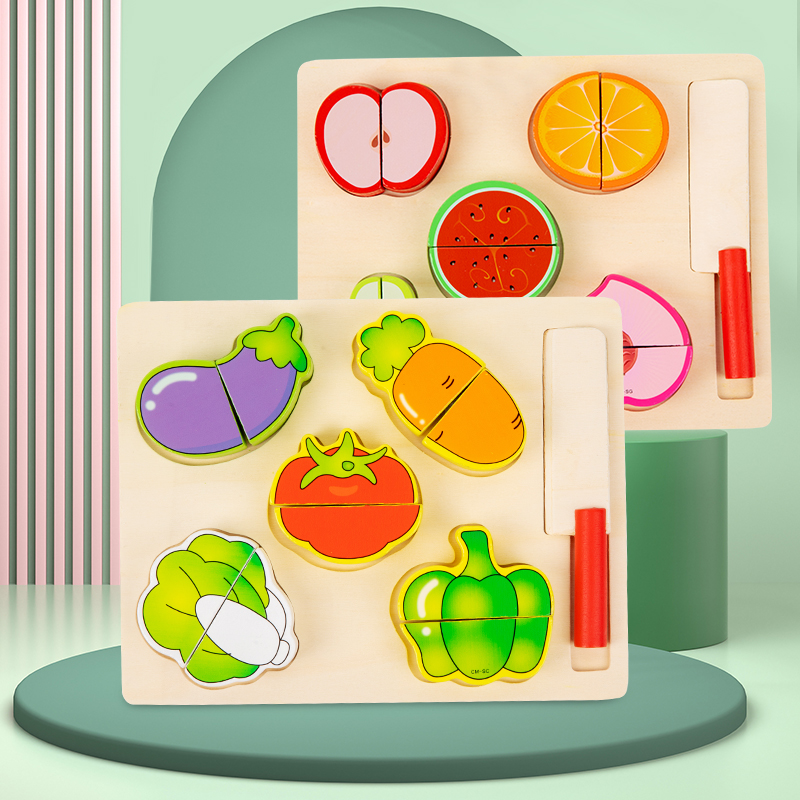 Children cut fruit Vegetable Toy Male Girl 1 1 3 ½ years Kindergarten Small-class Small-class Puzzle Area Over family Cheroy-Taobao