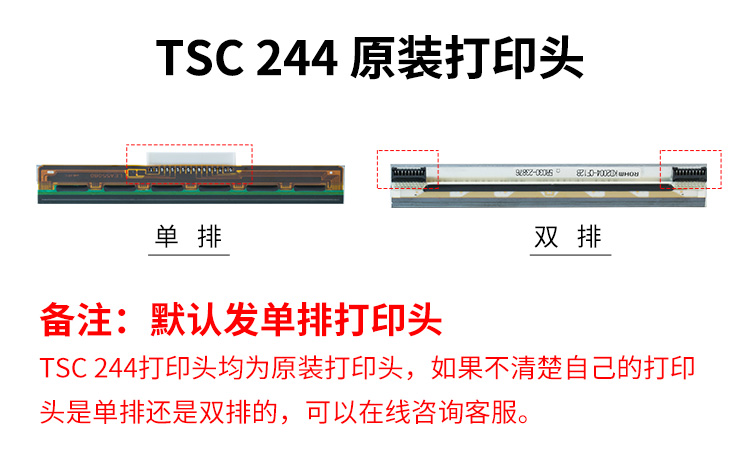 TSC TTP-244Pro / Plus Nhãn tự dính Mã vạch Máy in Phụ kiện Máy in nhiệt Đầu in