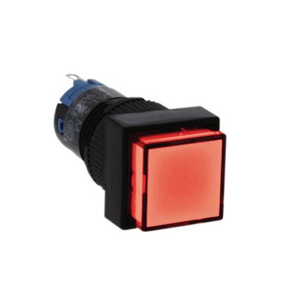 Square button switch AL2Q-M11PY reset yellow AL2Q-A11PA amber color self lock Japan idec