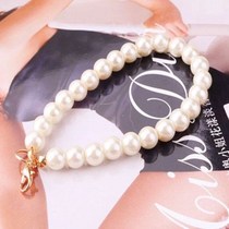 Pearl bracelet accessories handmade pearl chain female DIY keychain bracelet handmade beaded mobile phone DIY alloy