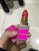 Lighter creative rhinestone Lady lighter inflatable lighter windproof personality lipstick lighter