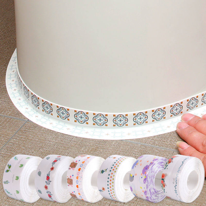 Makeup room toilet sticker edge waterproof sticker kitchen anti-mildew oil-proof waterproof sticker window sill beautiful seam wall corner paste wall seam