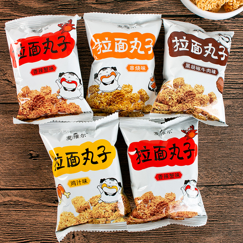 Snacks McVill Ramen Meatballs Chicken Sauce Skewer Spicy Crab Black Pepper Beef Multi-flavor