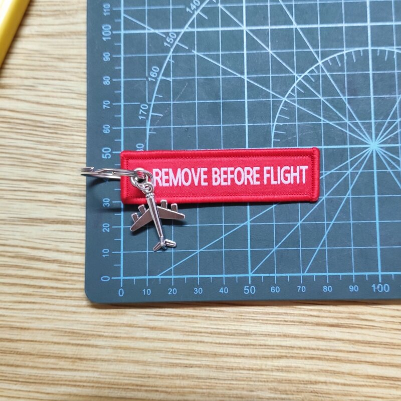 Original Small Airplane Aviation Keychain, Remove before Flight, Take Off before Flight, Unisex Bag Charm