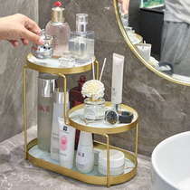 New toilet three-layer shelf wash face washbasin desktop storage rack toilet washbasin cosmetic storage
