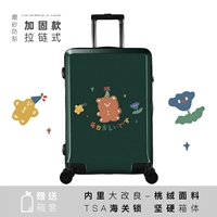 Новое подкрепление/пряничный медведь [Zipper] Темно -зеленый имеет таможенные замки